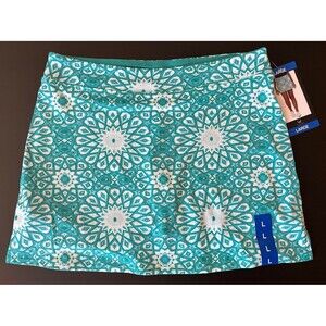 Tranquility by Colorado Clothing Women's Skort Large Teal Geometric
